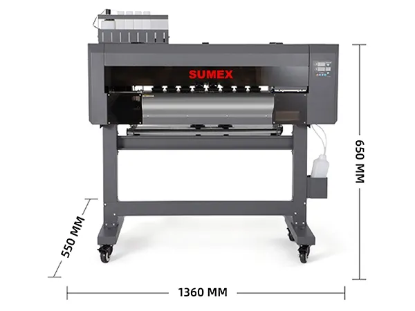 60cm DTF Printer, 5 colors, 24” (Two Heads)